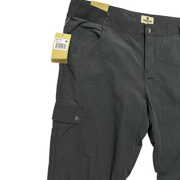 Woolrich Women Capri Cargo Pants 12 Smokey Gray Outdoor Hiking Lightweight NEW - Picture 7 of 10